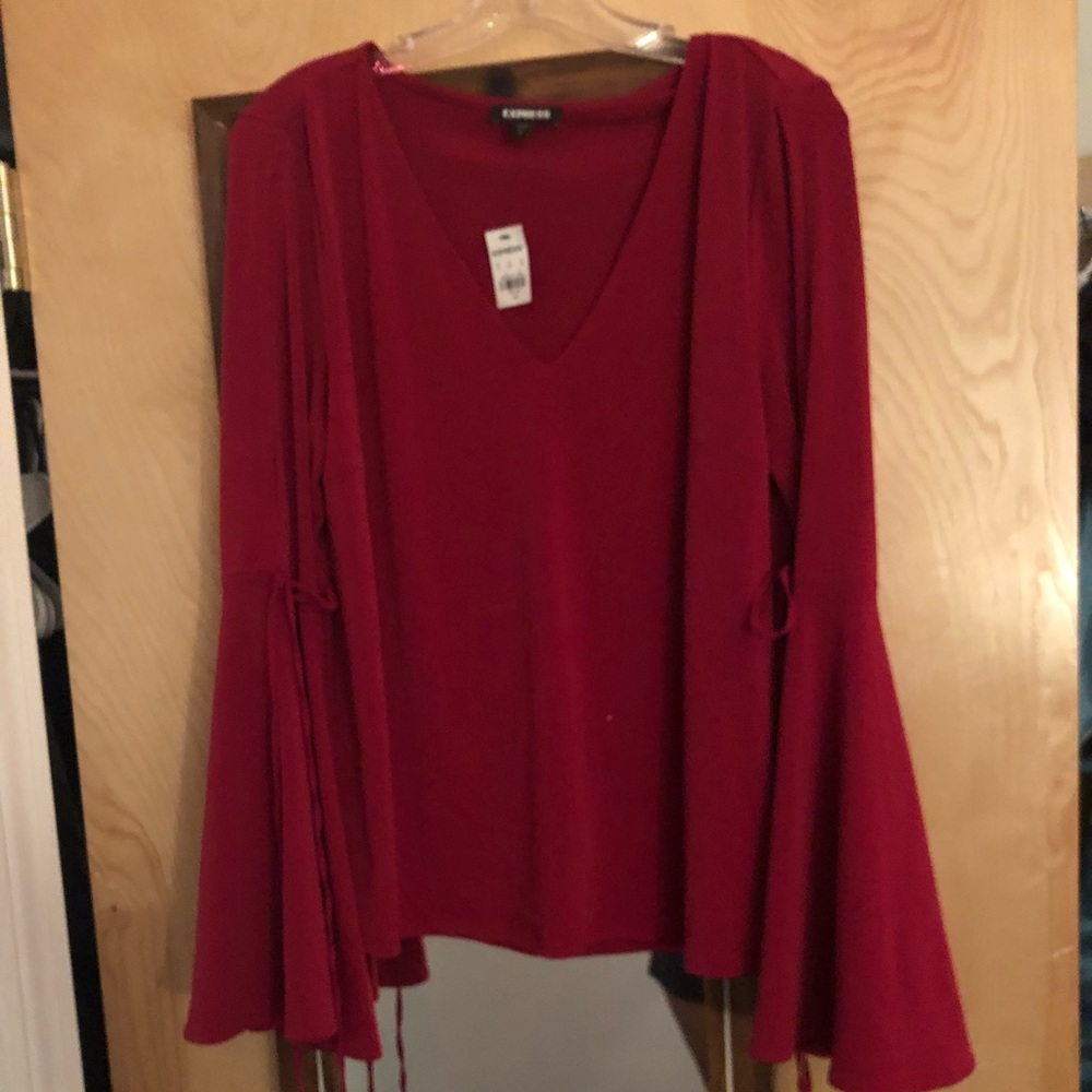 Red boho shirt